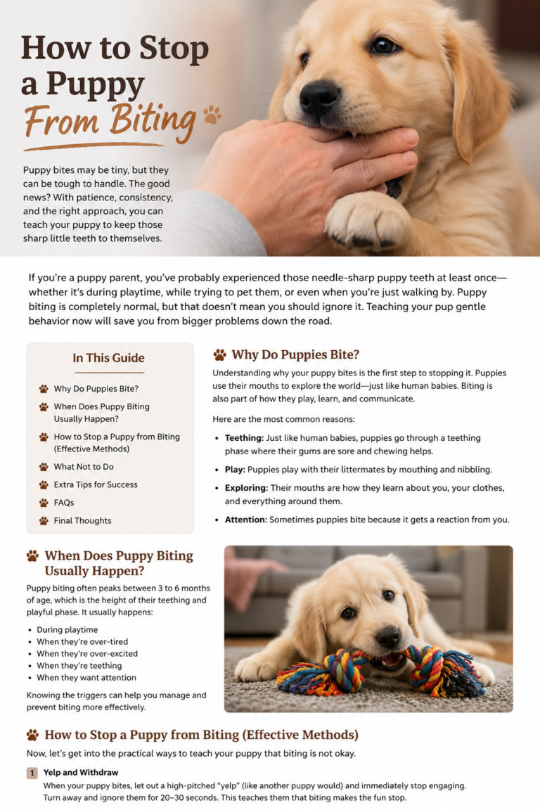 How to Stop a Puppy From Biting